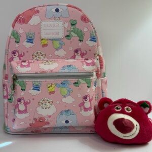 Loungefly Pixar Toy Story Backpack with Lotso Bag Charm